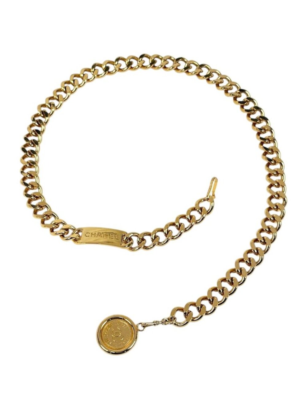 Chanel Belt CC Logo 31 Rue Cambon Gold Plated